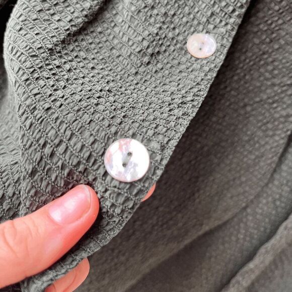 Vintage 90s Chico’s Design Set M/L | Rayon Seersucker Lounge Set Made in USA - Picture 9 of 13